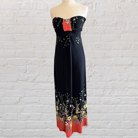 Ruby Rox | Dresses | Ruby Rox Sleeveless Black And Floral Print Maxi ...